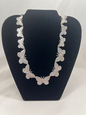 Silver Butterfly Necklace